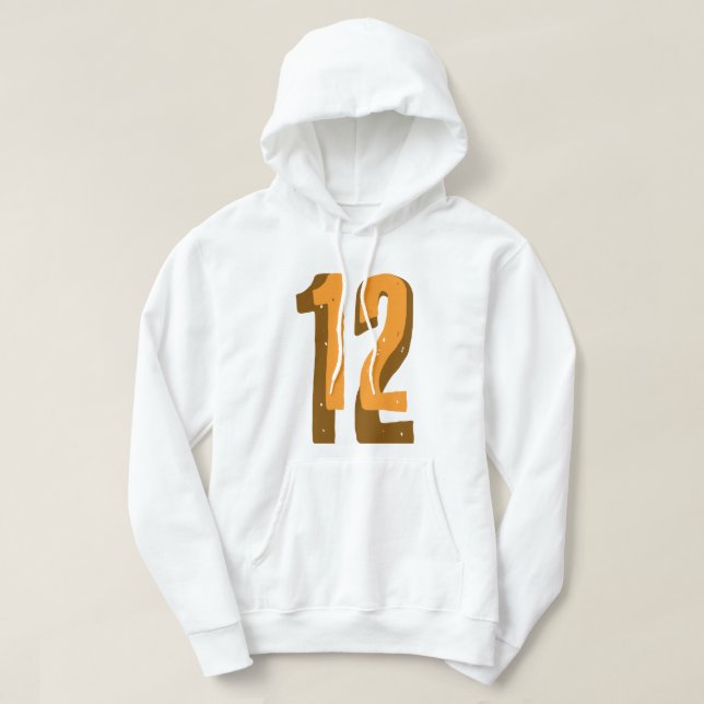 Nummer zwölf hoodie (Design vorne)
