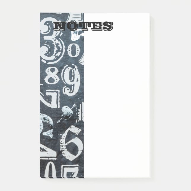 Nummeriert Post-It Post-it Klebezettel (Vorderseite)