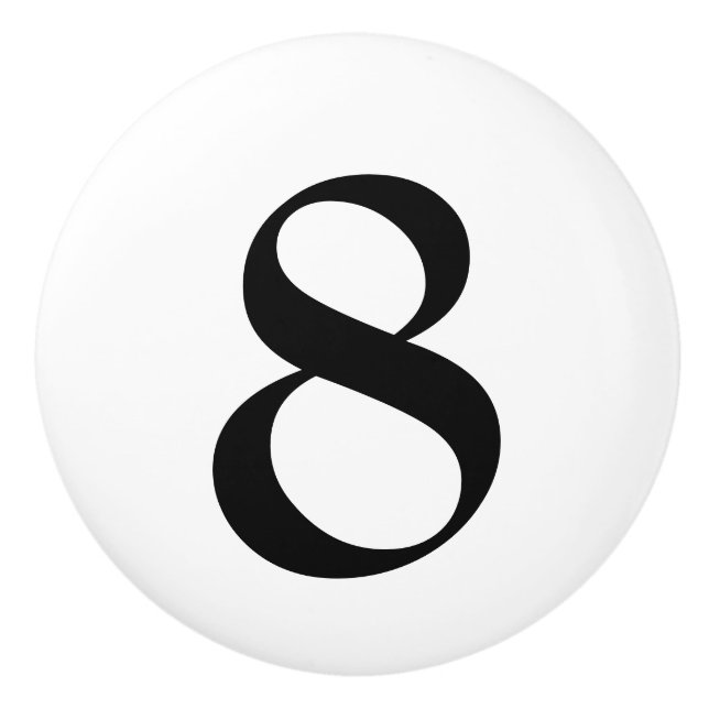 Nummerierte Fachzüge Keramikknauf (Vorderseite)