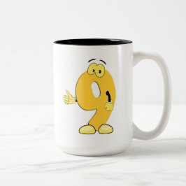 nummerierte Tasse