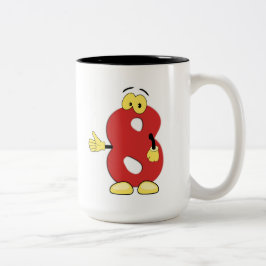 nummerierte Tasse