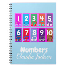 Nummern 1 bis 10 Frühmathematik-Notebook