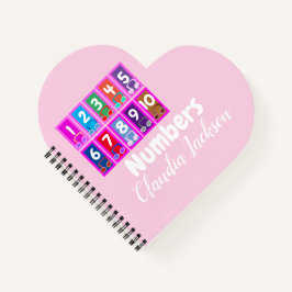 Nummern 1 bis 10 Notebook-Frühe Mathematiklehrer Notizbuch