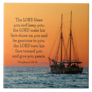 Nummern 6 24-26 Der Herr segne dich und behalte di Fliese