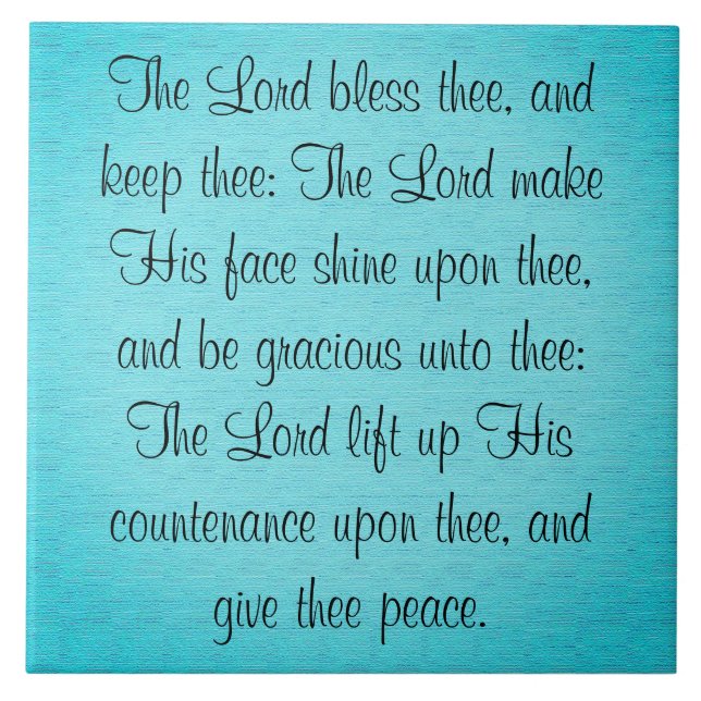 Nummern 6:24-26 fliese (Vorderseite)