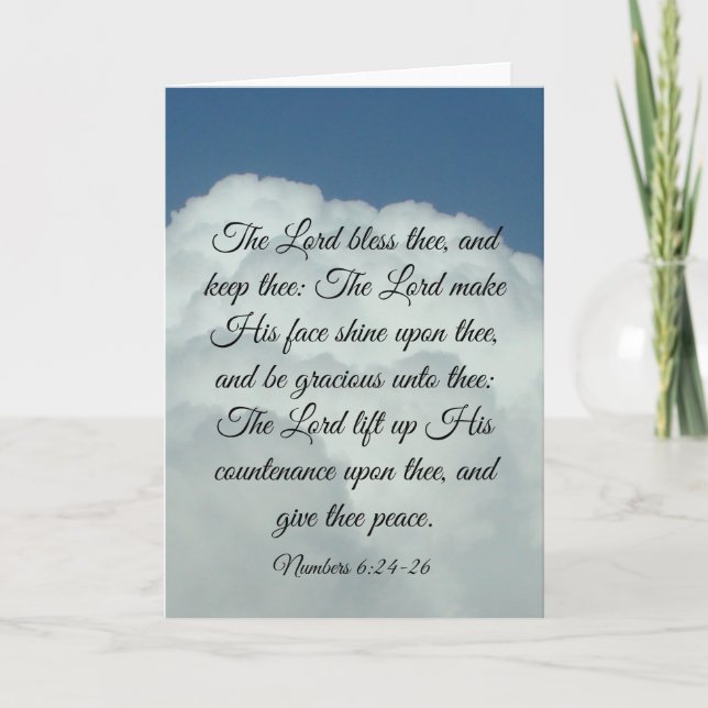 Nummern 6:24-26 Karte (Vorderseite)