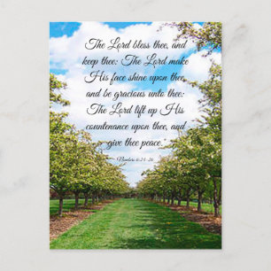 Nummern 6:24-26 postkarte