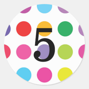 Nummern Rundaufkleber Runder Aufkleber