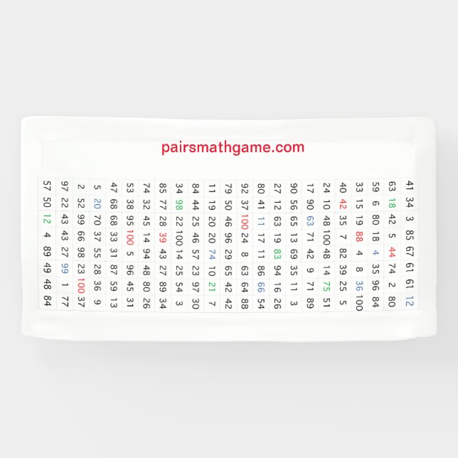 Nummernbanner 1 Mini Banner (Horizontal)