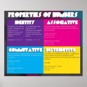 Nummerneigenschaften Poster