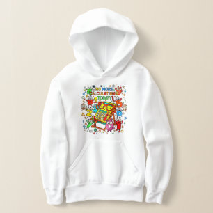 Nummerntag-Kinderhoodie Lustige bunte Zahlen Hoodie
