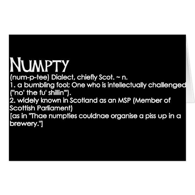 Numpty (Vorderseite (Horizontal))