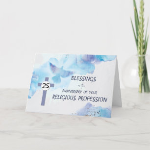 Nun, 25. Jahrestag der religiösen Tätigkeit Karte