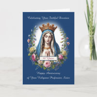 Nun, 40. Jahrestag der religiösen Tätigkeit Mary