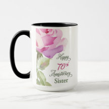 Nun 70th Anniversary Schwester Jubiläum Rosa Rose