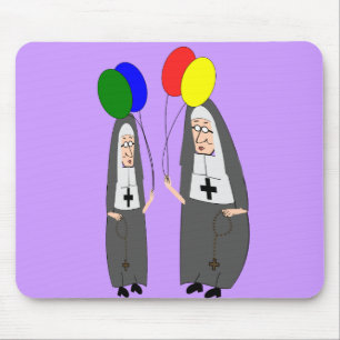 Nun Birthday Geschenke Mousepad