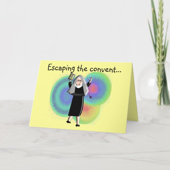 Nun Cards "Escaping the Convent" Karte (Vorderseite)