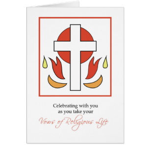 Nun, die ersten Stimmen im religiösen Leben, kreuz