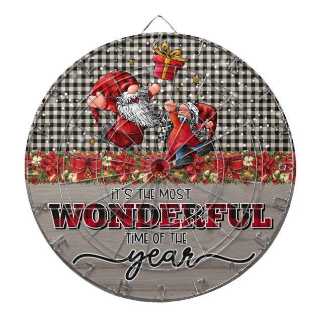 Nun, es ist die wunderbarste Zeit des Jahres Dartscheibe (vorne)