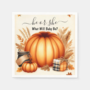 Nun, Farm Pink Blue Fall Girl Pumpkin Gender-Studi Serviette
