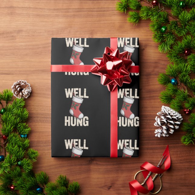 Nun Hung Dirty Weihnachts-Strumpf Weihnachtsfeiert Geschenkpapier (Feiertagsgeschenk)