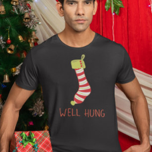 Nun Hung Strumpf Naughty Weihnachtsfeiertag T-Shirt
