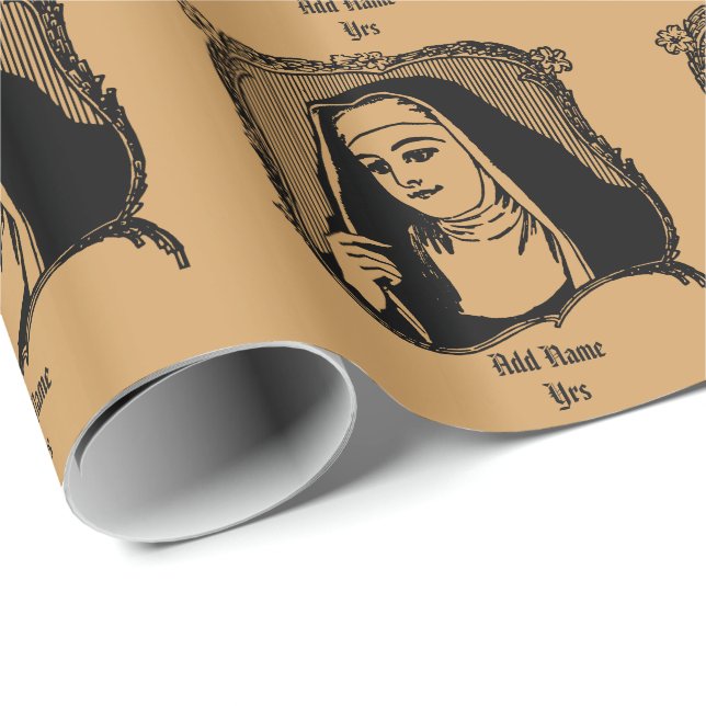 NUN Ordination Jubiläum Geschenk Dankeschön Custom Geschenkpapier (Rolleneckpunkt)
