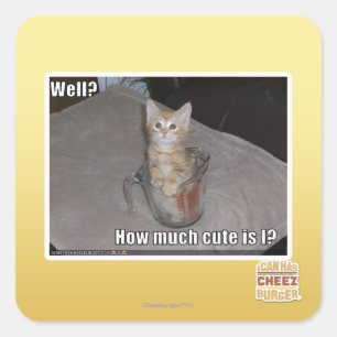 Nun? Quadratischer Aufkleber