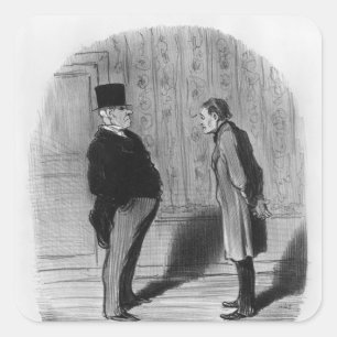 Nun, Sir, was ist mit meinen drei Begriffen?' Quadratischer Aufkleber