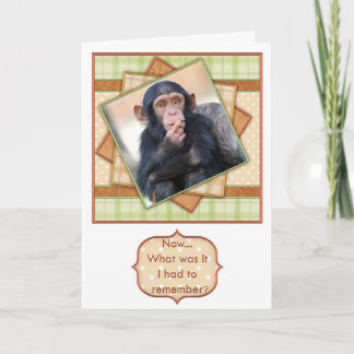 Nun, woran musste ich mich erinnern? Lustiger Gebu Karte