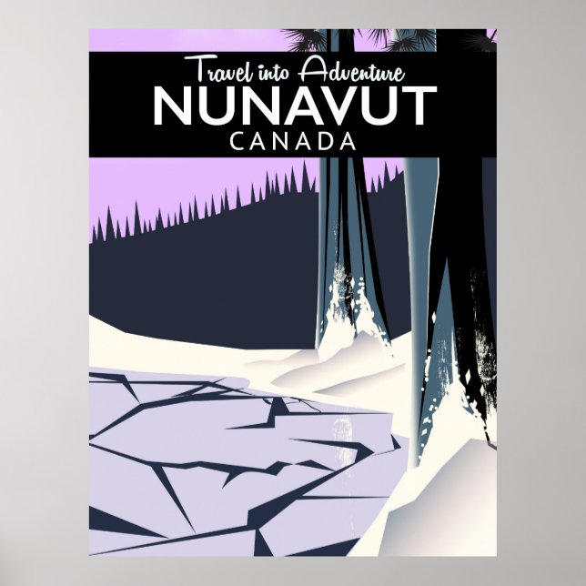 Nunavut Canada Travel Poster (Vorne)