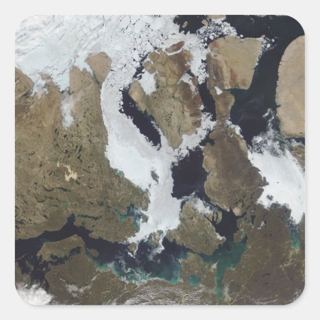 Nunavut, Kanada Quadratischer Aufkleber (Vorderseite)