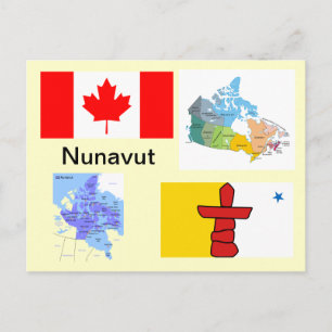 Nunavut Territory Canada Postkarte