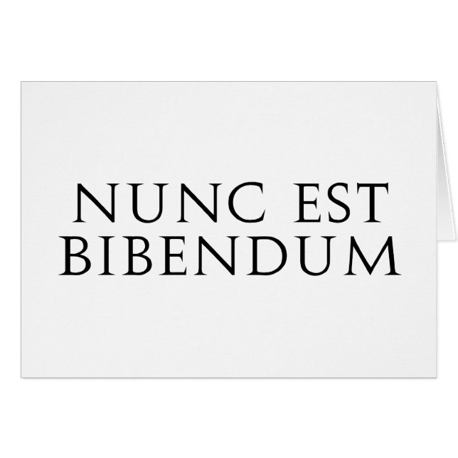 Nunc Est Bibendum (Vorderseite (Horizontal))