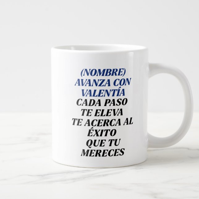 NUNCA TE DETENGAS REGALO PERSONALIZADO(NOMBRE) Jumbo-Tasse (Rechts)
