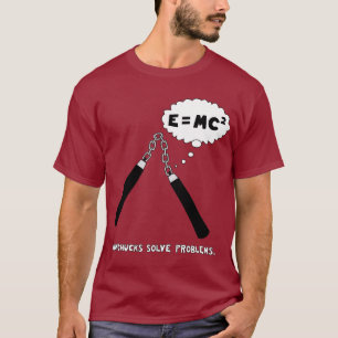 Nunchucks kastanienbrauner T - Shirt