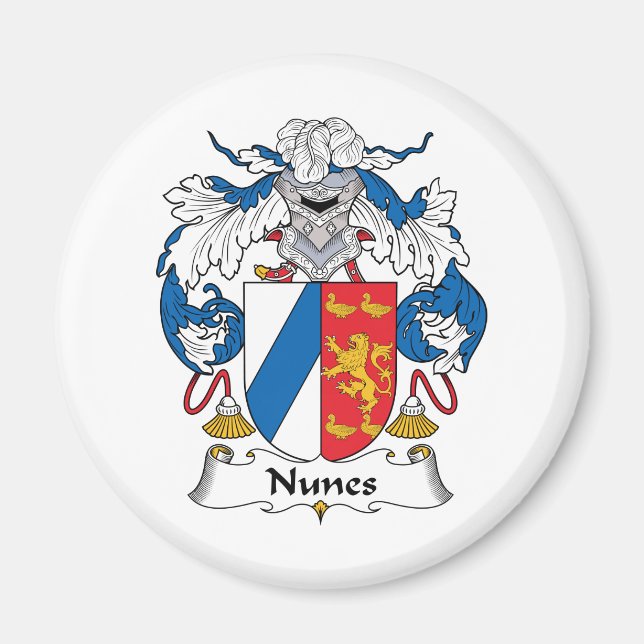 Nunes Familienwappen Magnet (Vorne)