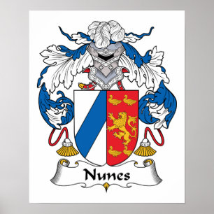 Nunes Familienwappen Poster