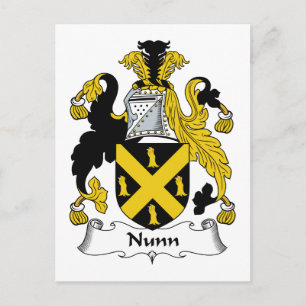 Nunn Familienwappen Postkarte