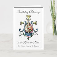 Nuns Birthday Segen Feier Jungfrau Mary