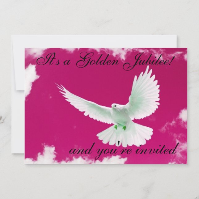 Nuns Golden 50. Jubiläum Einladungen (Vorderseite)