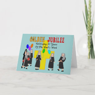 Nuns Golden Jubilee Geschenke Karte