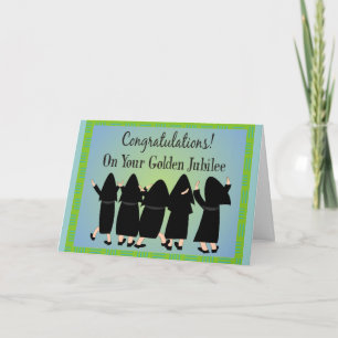 Nuns Golden Jubilee Geschenke Karte