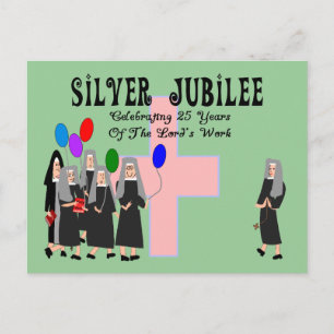 Nuns Silver Jubilee Geschenke Postkarte