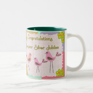 Nuns Silver Jubilee Geschenke Zweifarbige Tasse