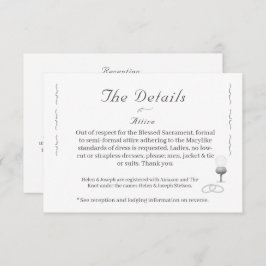 Nuptial Grace Catholic Wedding  Begleitkarte
