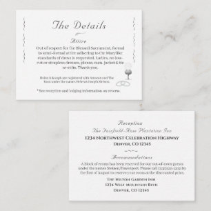 Nuptial Grace Katholische Hochzeit Begleitkarte