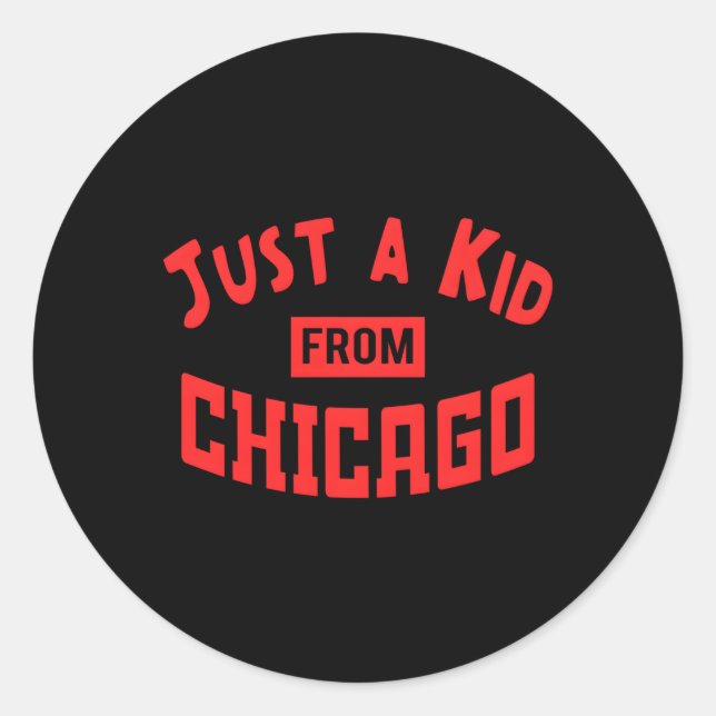 Nur 100 Meter von Chicago Runder Aufkleber (Vorderseite)