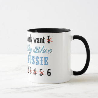 Nur 1 Himmel-Blau-Australier-Tasse Tasse