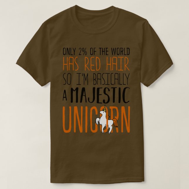 Nur 2 der Welt hat Red Hair so Ix27m Basicall T-Shirt (Design vorne)